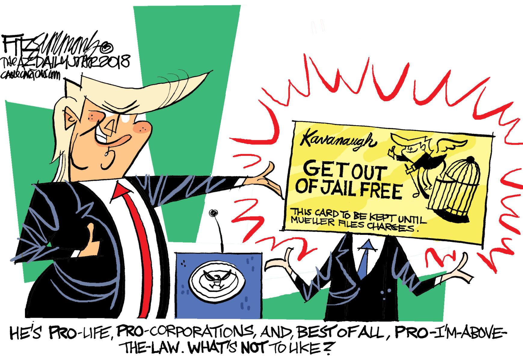 Daily Fitz Cartoon: Kavanaugh